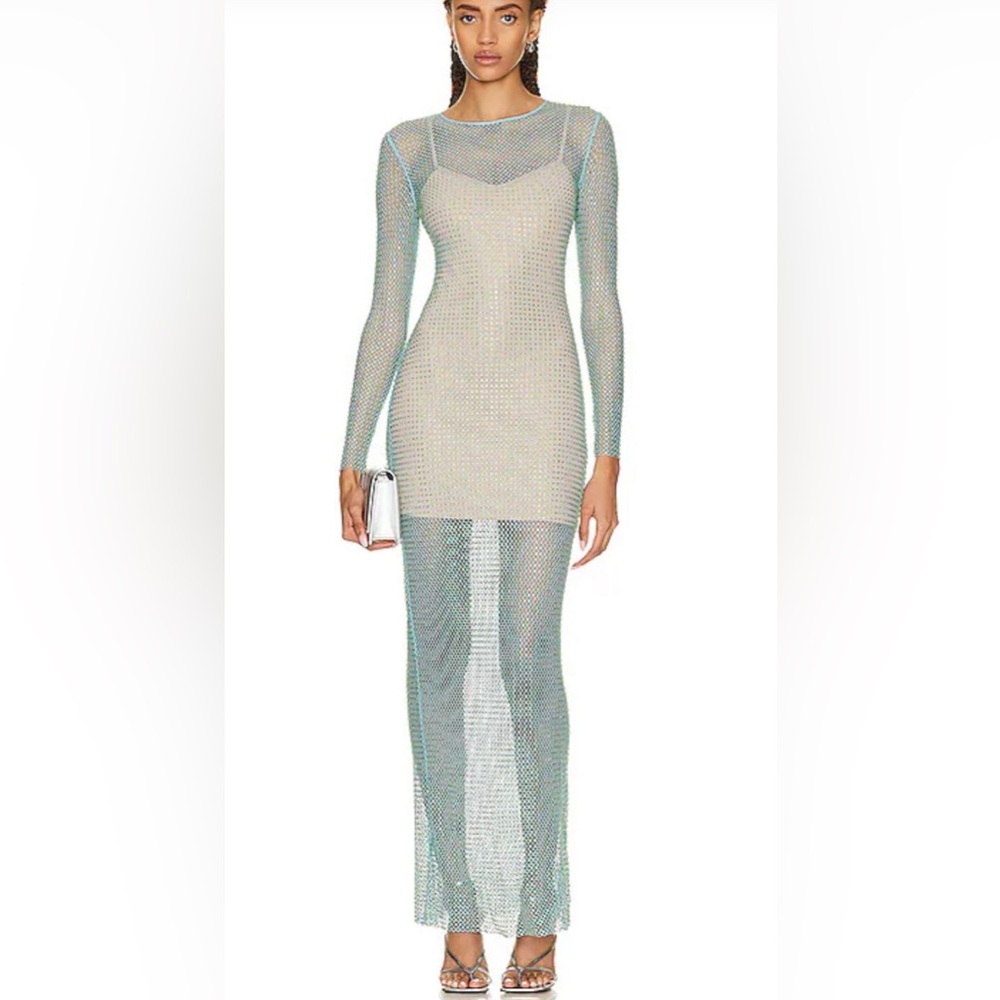 Mesh Long Sleeve Dress
